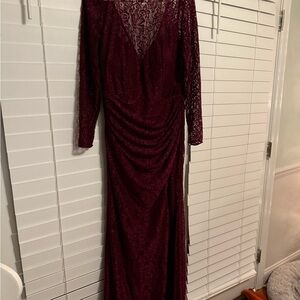 Lina Red Long Sleeve Dress